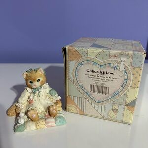 Enesco Calico Kittens Figurine - “You’ll Always Be Close to My Heart”